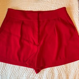 Express Women's High Waist Scarlet Shorts